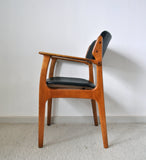 Danish Modern Armchair in Solid Oak by Erik Buch, 1950s