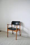 Danish Modern Armchair in Solid Oak by Erik Buch, 1950s