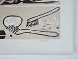 Woodcut by Erik Hagens, Denmark 1984