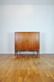 Danish Modern Teak Tambour File Cabinet, 1960s