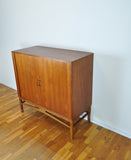 Danish Modern Teak Tambour File Cabinet, 1960s