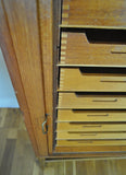 Danish Modern Teak Tambour File Cabinet, 1960s