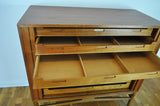 Danish Modern Teak Tambour File Cabinet, 1960s