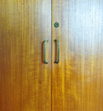 Danish Modern Teak Tambour File Cabinet, 1960s