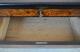 Antique Scandinavian Chest of Drawers in Walnut & Mahogany with Ebonized Details