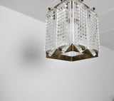 Swedish Crystal Ceiling Light designed by Wiktor Berndt for Flygsfors