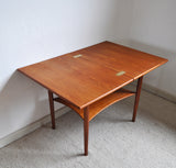 Danish Mid-Century Occasional Teak Folding Side Table by Børge Mogensen, 1950s