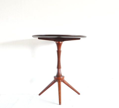 Danish Side Table in Solid Mahogany by Cabinetmaker Frits Henningsen