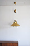 Patinated Brass Pendant by Frits Schlegel for Lyfa, Denmark