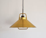 Patinated Brass Pendant by Frits Schlegel for Lyfa, Denmark