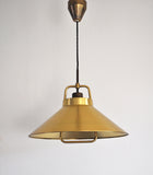 Patinated Brass Pendant by Frits Schlegel for Lyfa, Denmark