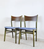 Danish Modern Dining Chair Stained in an Emerald Color, 1960s