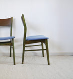 Danish Modern Dining Chair Stained in an Emerald Color, 1960s