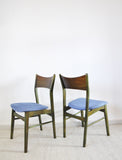 Danish Modern Dining Chair Stained in an Emerald Color, 1960s