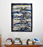 Contemporary tapestry weaving by the danish artist Mette Birckner. 