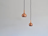 Small Copper Pendants by Hans-Agne Jakobsson, Sweden 1960s