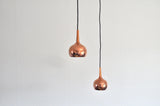 Small Copper Pendants by Hans-Agne Jakobsson, Sweden 1960s
