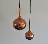 Small Copper Pendants by Hans-Agne Jakobsson, Sweden 1960s