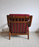 Hans Wegner Lounge Chair in stained oak, Getama Denmark, 1970s