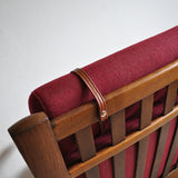 Hans Wegner Lounge Chair in stained oak, Getama Denmark, 1970s