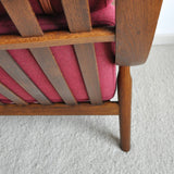 Hans Wegner Lounge Chair in stained oak, Getama Denmark, 1970s