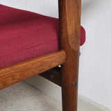 Hans Wegner Lounge Chair in stained oak, Getama Denmark, 1970s