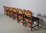 Danish Dining chairs by Henning Kjærnulf, set of 6