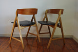 Dining chairs by Henning Kjærnulf, set of 2