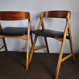 Dining chairs by Henning Kjærnulf, set of 2