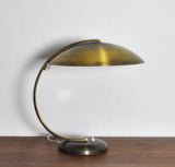 Art Deco or Bauhaus Brass Desk Lamp by Hillebrand, 1930s