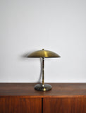 Art Deco or Bauhaus Brass Desk Lamp by Hillebrand, 1930s