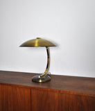 Art Deco or Bauhaus Brass Desk Lamp by Hillebrand, 1930s