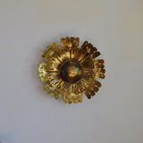 Large brass wall lamp by Svend Aage Holm Sørensen, the 60's in Denmark