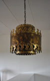 Large ceiling lamp designed by Svend Aage Holm Sørensen in the 60's in Denmark