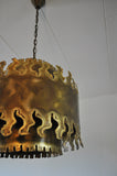 Large ceiling lamp designed by Svend Aage Holm Sørensen in the 60's in Denmark