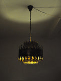 Large ceiling lamp designed by Svend Aage Holm Sørensen in the 60's in Denmark