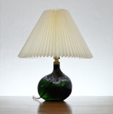 Dark Emerald Art Glass Lamp by Michael Bang for Holmegaard, 1970s