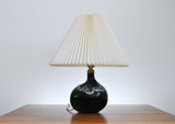 Dark Emerald Art Glass Lamp by Michael Bang for Holmegaard, 1970s