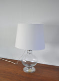 Clear Glass Table Lamp by Michael Bang, Holmegaard Glasværk, 1978