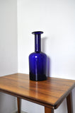 Scandinavian Modern Cobalt Blue Vase by Otto Brauer for Holmegaard Denmark 1960s