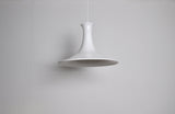 White Mouth Blown Opaline Glass Pendant for Holmegaard, Denmark, 1980s