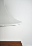 White Mouth Blown Opaline Glass Pendant for Holmegaard, Denmark, 1980s