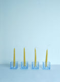 Holmegaard Glas Candlesticks set of 4 in original package