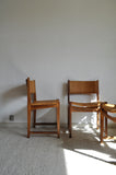 Oak and Cane Dining Chairs model 351 designed by Peter Hvidt & Orla Mølgaard-Nielsen, Set of 3