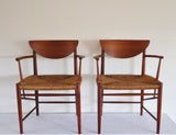 Pair of Armchairs by Peter Hvidt & Orla Mølgaard-Nielsen for Søborg Møbelfabrik, 1950s