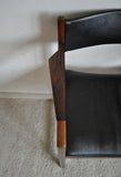 Teak and rosewood armchair model 370 designed by Peter Hvidt & Orla Mølgaard-Nielsen