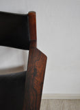 Teak and rosewood armchair model 370 designed by Peter Hvidt & Orla Mølgaard-Nielsen