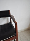 Teak and rosewood armchair model 370 designed by Peter Hvidt & Orla Mølgaard-Nielsen
