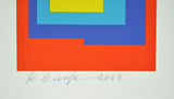 Abstract Geometric Danish Screen Print by Ib Geertsen, Signed