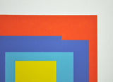 Abstract Geometric Danish Screen Print by Ib Geertsen, Signed